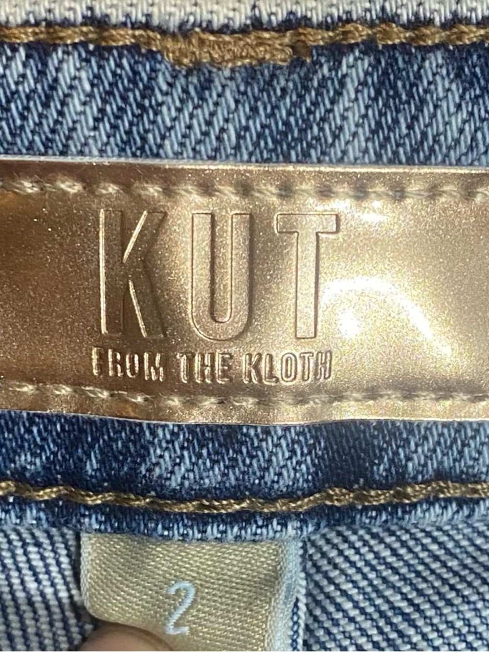 Kut from the Kloth Light Blue Women's Cropped Wide-Leg Jeans - Picture 2 of 4